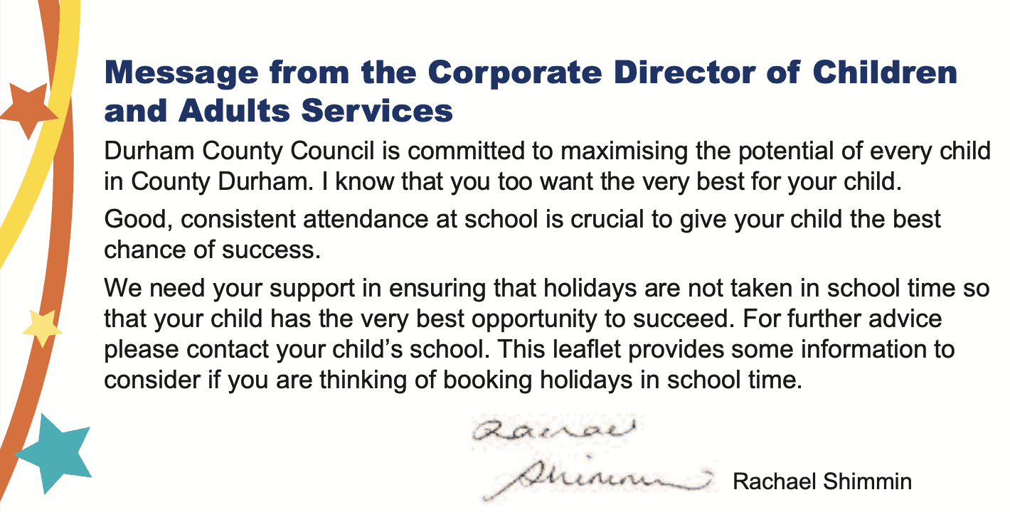 Leave of Absence St. Cuthbert's Primary School