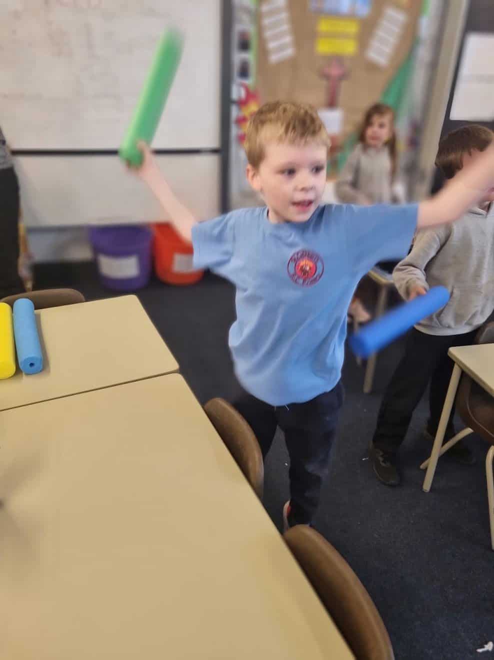 Year 2 Table Drumming St. Cuthbert's Primary School